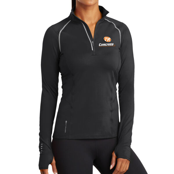 TR Concrete - OGIO® ENDURANCE Ladies Nexus 1/4-Zip Pullover - Printed Logo Thumbnail