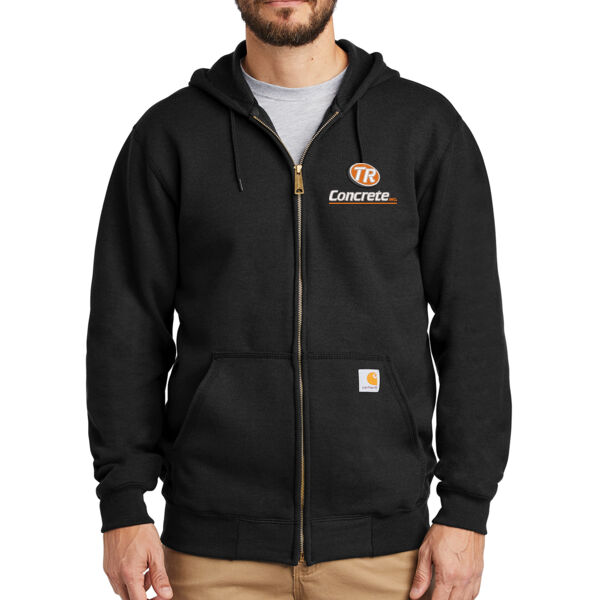 Carhartt Midweight Hooded Zip-Front Sweatshirt - Embroidered Logo Thumbnail