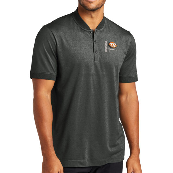 Mercer+Mettle™ Stretch Pique Henley - Embroidered Logo Thumbnail
