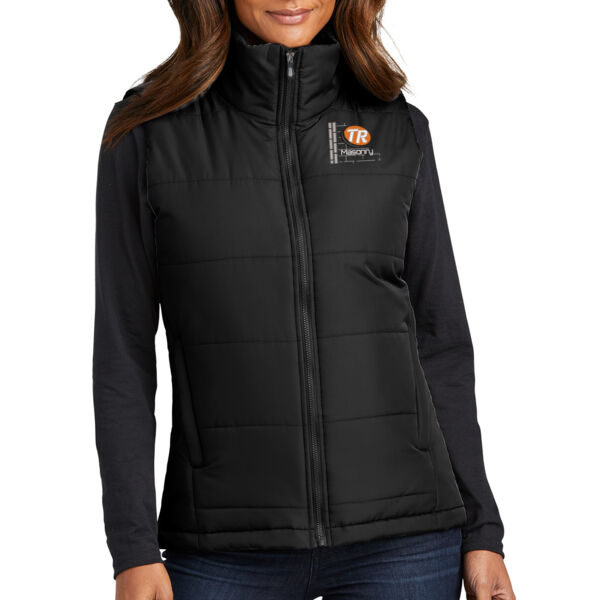 Port Authority® Ladies Puffer Vest - Embroidered Logo Thumbnail