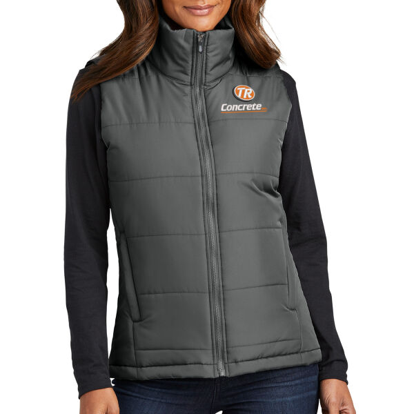 Port Authority® Ladies Puffer Vest - Embroidered Logo Thumbnail